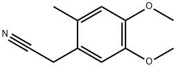 2-(4,5-二甲氧基-2-甲基苯基)乙腈 结构式