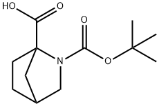 2-(TERT-BUTOXYCARBONYL)-2-AZABICYCLO[2.2.1]HEPTANE-1-CARBOXYLIC ACID 结构式