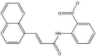 3-(1-naphthyl)-N-(2-nitrophenyl)acrylamide 结构式