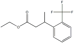 ETHYL 3-(2-(TRIFLUOROMETHYL)PHENYL)BUTANOATE 结构式