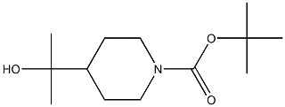 TERT-BUTYL 4-(2-HYDROXYPROPAN-2-YL)PIPERIDINE-1-CARBOXYLATE 结构式