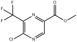 METHYL 5-CHLORO-6-(TRIFLUOROMETHYL)PYRAZINE-2-CARBOXYLATE 结构式