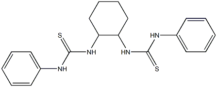 N,N''-1,2-cyclohexanediylbis[N'-phenyl(thiourea)] 结构式