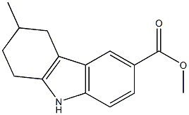 methyl 3-methyl-2,3,4,9-tetrahydro-1H-carbazole-6-carboxylate 结构式