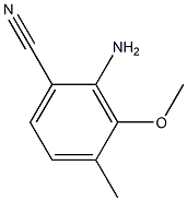 2-Amino-3-methoxy-4-methyl-benzonitrile 结构式