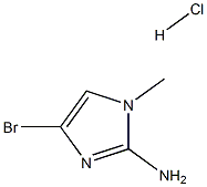 2-氨基-4-溴-1-甲基咪唑盐酸盐 结构式