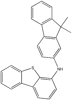 N-(9,9-dimethyl-9H-fluoren-2-yl)dibenzo[b,d]thiophen-4-amine 结构式