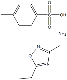 (5-乙基-1,2,4-噁二唑-3-基)甲胺4-甲基苯磺酸盐 结构式