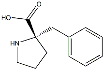 (S)-2-benzylpyrrolidine-2-carboxylic acid 结构式