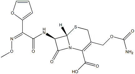 头孢呋辛酯杂质 结构式
