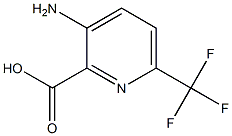3-氨基-6-三氟甲基吡啶-2-羧酸 结构式