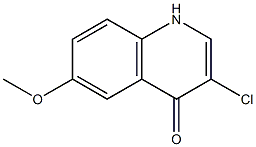 3-Chloro-6-methoxy-1H-quinolin-4-one 结构式