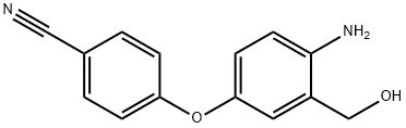 4-(4-氨基-3-(羟甲基)苯氧基)苯腈 结构式