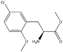 METHYL (2S)-2-AMINO-3-(5-CHLORO-2-METHOXYPHENYL)PROPANOATE 结构式