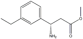 METHYL (3S)-3-AMINO-3-(3-ETHYLPHENYL)PROPANOATE 结构式