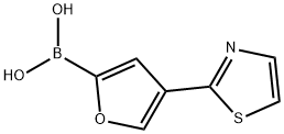 4-(Thiazol-2-yl)furan-2-boronic acid 结构式