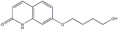 7-(4-HYDROXYBUTOXY)QUINOLIN-2(1H)-ONE 结构式