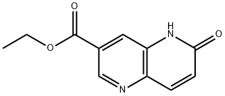 6-羟基-1,5-萘啶-3-羧酸乙酯 结构式