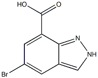 5-Bromo-2H-indazole-7-carboxylic acid 结构式
