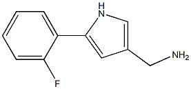 (5-(2-氟苯基)-1H-吡咯-3-基)甲胺 结构式