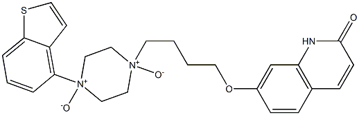 1-(BENZO[B]THIOPHEN-4-YL)-4-(4-((2-OXO-1,2-DIHYDROQUINOLIN-7-YL)OXY) BUTYL)PIPERAZINE1,4-DIOXIDE 结构式