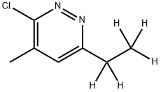 3-Chloro-4-methyl-6-(ethyl-d5)-pyridazine 结构式