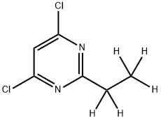 4,6-Dichloro-2-(ethyl-d5)-pyrimidine 结构式