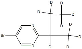 5-Bromo-2-(sec-butyl-d9)-pyrimidine 结构式