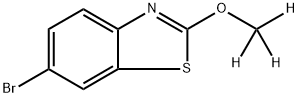 6-Bromo-2-(methoxy-d3)-benzothiazole 结构式