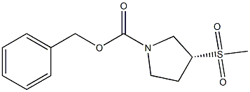 BENZYL (3R)-3-METHANESULFONYLPYRROLIDINE-1-CARBOXYLATE 结构式