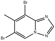 6,8-二溴-7-甲基-[1,2,4]三唑并[1,5-A]吡啶 结构式