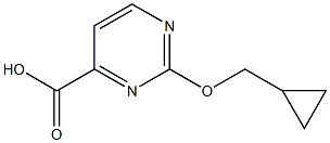 2-(Cyclopropylmethoxy)pyrimidine-4-carboxylic acid 结构式