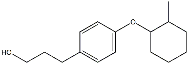 3-(4-(2-METHYLCYCLOHEXYLOXY)PHENYL)PROPAN-1-OL 结构式