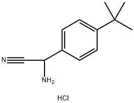 2-amino-2-(4-tert-butylphenyl)acetonitrile 结构式