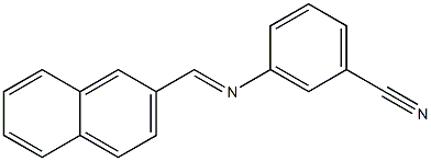 3-[(2-naphthylmethylene)amino]benzonitrile 结构式