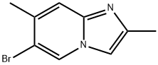 6-BROMO-2,7-DIMETHYLIMIDAZO[1,2-A]PYRIDINE 结构式