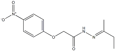 N'-(1-methylpropylidene)-2-(4-nitrophenoxy)acetohydrazide 结构式