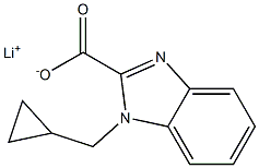 Lithium 1-(cyclopropylmethyl)-1H-benzo[d]imidazole-2-carboxylate 结构式