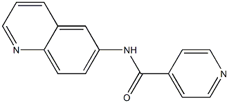 N-quinolin-6-ylisonicotinamide 结构式