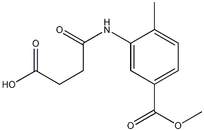 4-((5-(methoxycarbonyl)-2-methylphenyl)amino)-4-oxobutanoic acid 结构式