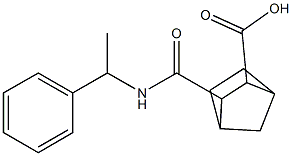 3-((1-phenylethyl)carbamoyl)bicyclo[2.2.1]heptane-2-carboxylic acid 结构式