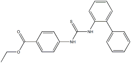 ethyl 4-(3-([1,1'-biphenyl]-2-yl)thioureido)benzoate 结构式