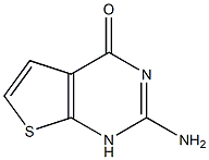 2-Amino-1H-thieno[2,3-d]pyrimidin-4-one 结构式