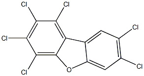 1,2,3,4,7,8-HEXACHLORODIBENZOFURAN (13C12, 99%) 50 ug/ml in Nonane 结构式