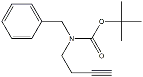 tert-butyl benzyl(but-3-ynyl)carbamate 结构式