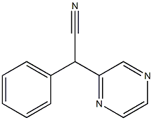 2-Phenyl-2-(pyrazin-2-yl)acetonitrile 结构式