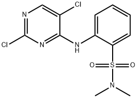 2-((2,5-DICHLOROPYRIMIDIN-4-YL)AMINO)-N,N-DIMETHYLBENZENESULFONAMIDE 结构式