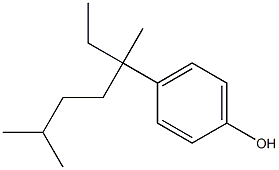 4-(1-乙基-1,4-二甲基戊基)苯酚 结构式