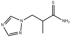 2-甲基-3-(1H-1,2,4-三唑-1-基)丙硫代酰胺 结构式