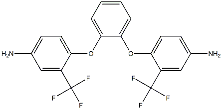 1,3-双(2-三氟甲基-4-氨基苯氧基)苯 结构式